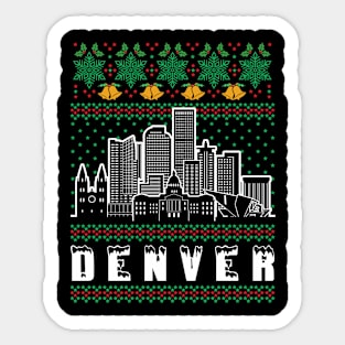 Denver Nevada Ugly Christmas Sticker